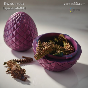 Huevo Sorpresa Drag&oacute;n Articulado 3D | Juguete Interactivo Coleccionable